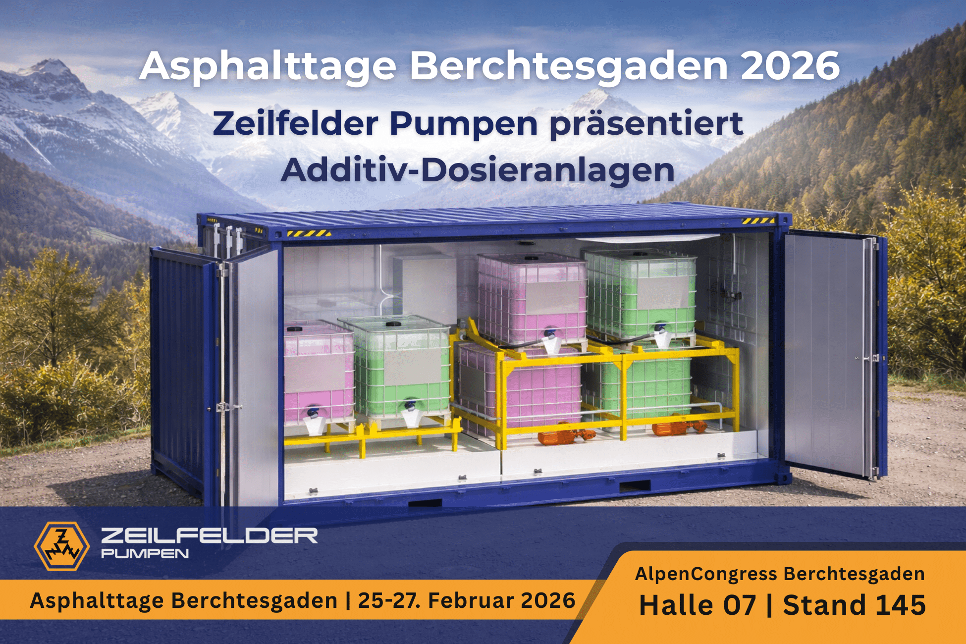 Zeilfelder Pumpen Präzise Additiv-Dosieranlagen für den Asphaltbau